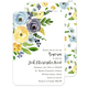 Yellow and Blue Corner Flowers Invitations Image 4 of 8